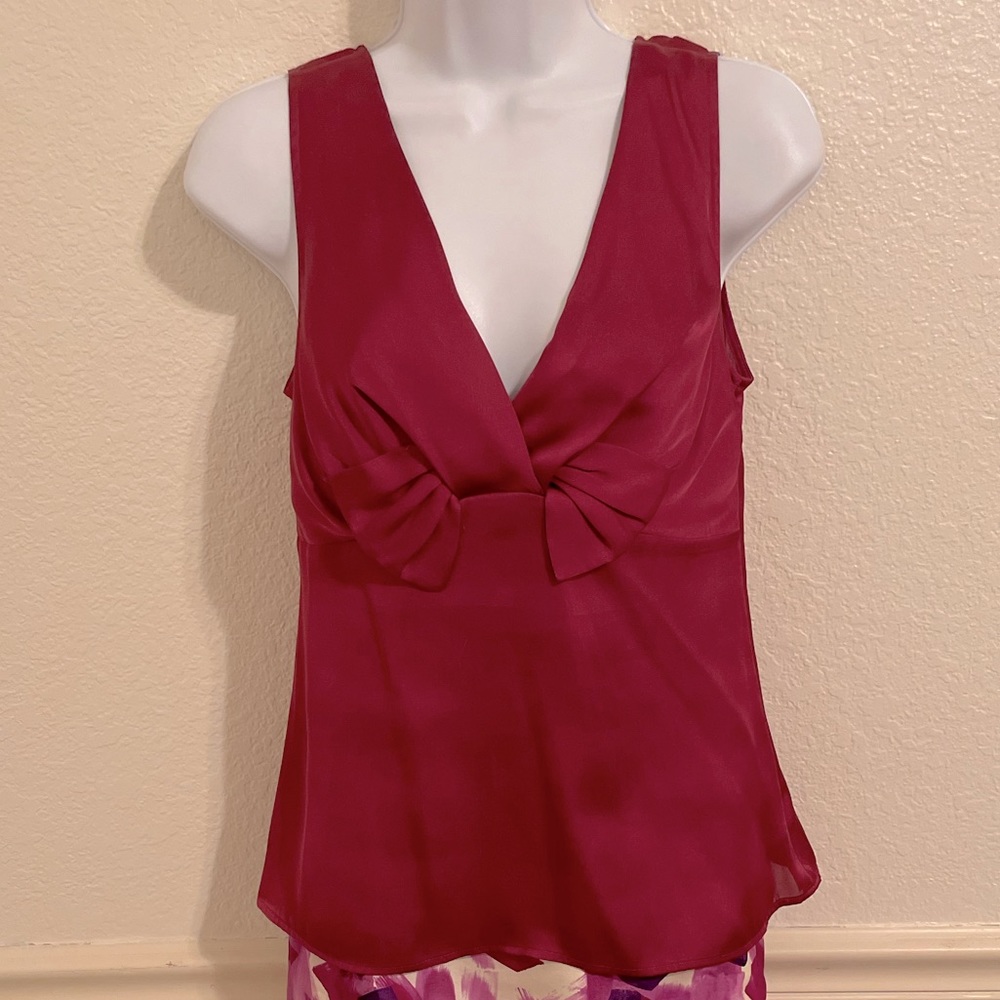 Banana Republic Fuchsia blouse size 4 Petite